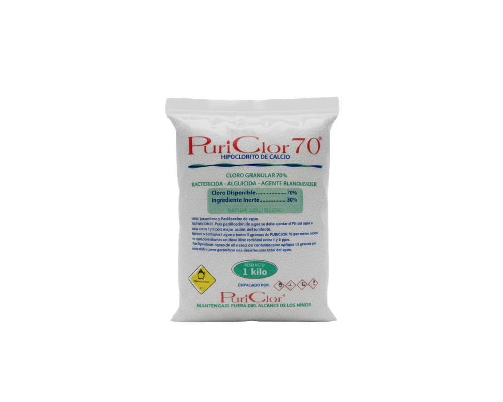 Cloro Granular 70% — bolsa 1 kg